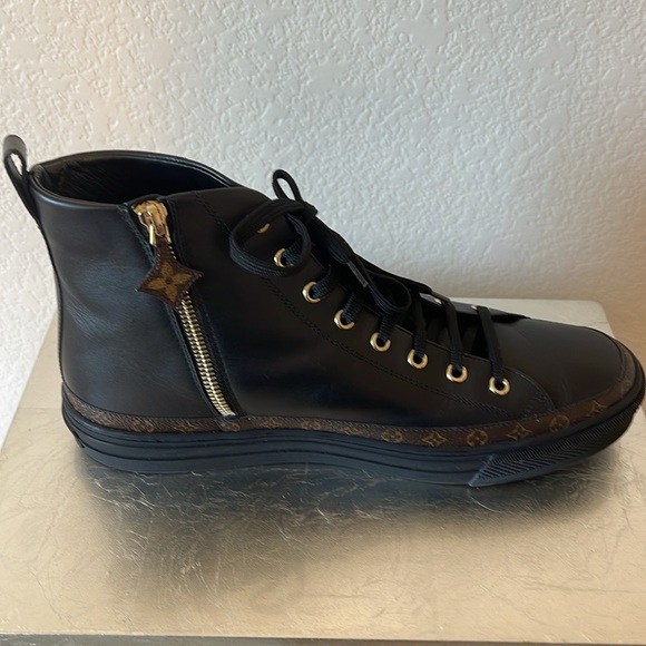 Louis Vuitton Stellar Sneaker Boot monogram tassel combat style shoe - Picture 3 of 15